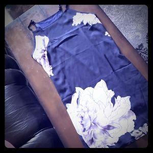 3for13Navy floral summer dress